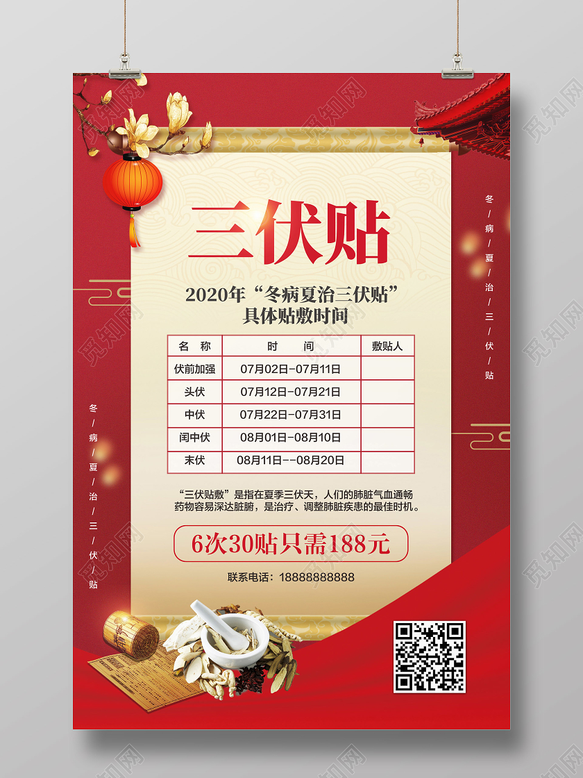4、北京同仁堂三伏貼價(jià)格